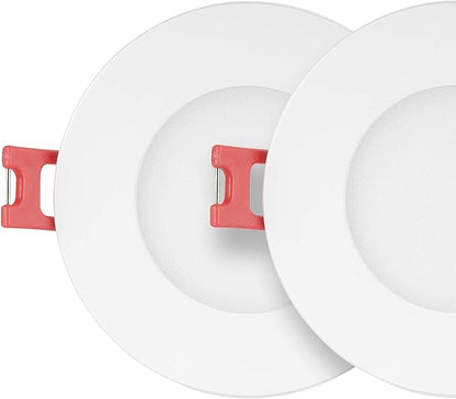 GLOBE Electric 50466 Wi-Fi Smart 3" Ultra Slim LED Recessed Lighting Kit, No Hub Required, Voice Activated, 7 W, Multicolor Changing RGB, Tunable White 2000K-5000K, 390 Lumens, Wet Rated |(Pack of 8)