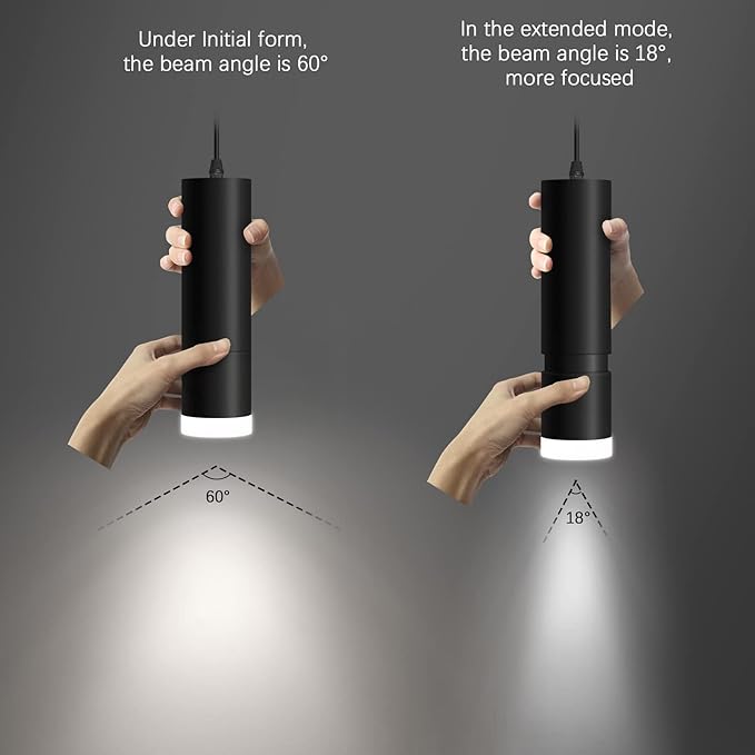OKELI Pendant Light, Modern Black Pendant Lights Fixture,3-CCT Unique LED Pendant Lighting for Kitchen Island,20W,2700K/4000K/6000K,ETL