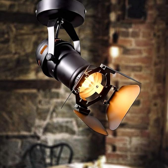 Gu10 L19 * W17cm Mini Industrial Loft Led Ceiling Spots Track Light Ceiling Downlights Spotlight Showcase Led Lighting Display for Hotel Bar Office Decor…