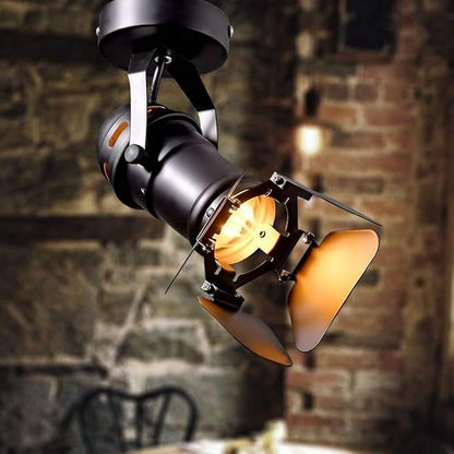 Gu10 L19 * W17cm Mini Industrial Loft Led Ceiling Spots Track Light Ceiling Downlights Spotlight Showcase Led Lighting Display for Hotel Bar Office Decor…