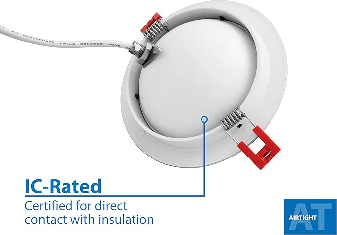 DGF 4-inch White Selectable Canless Floating Gimbal LED Recessed Downlight (DGF43120SRDWH)