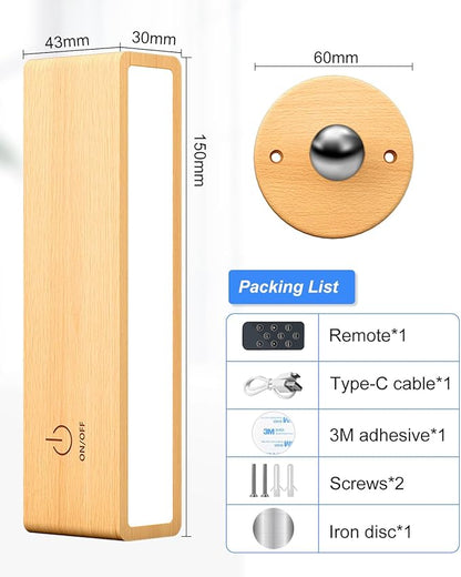 YiLaie Battery Operated Wall Sconce with Remote,Wall Sconces Set of 2,Wall Lights for Bedroom Wireless, Rotatable Cordless Wall Lamp with 3 Color Temperature for Bedroom,Living Room,Bedside Reading
