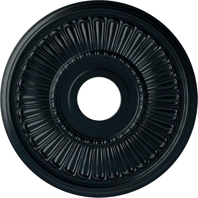 Ekena Millwork CM16MLNSF 16"OD X 3 5/8"ID X 3/4"P Melonie Ceiling Medallion Fits Canopies Up to 6 3/8", Night Shade