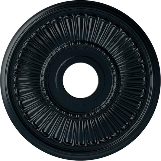 Ekena Millwork CM16MLNSF 16"OD X 3 5/8"ID X 3/4"P Melonie Ceiling Medallion Fits Canopies Up to 6 3/8", Night Shade
