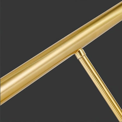 SMG Modern LED Linear Pendant Light for Dining Room, Dimmable Gold Kitchen Chandelier, 47" Linear DIY Chandelier with Remote Control Stepless Dimming, Restaurant Office Long Hose Lamp