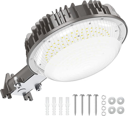 80W LED Barn Light with Photocell, ETL Listed 11,200LM LED Yard Light Outdoor, IP65 Waterproof, 5000K Daylight LED Pole Light Area Security Flood Light Fixture for Yard, Barn, Farm, Street
