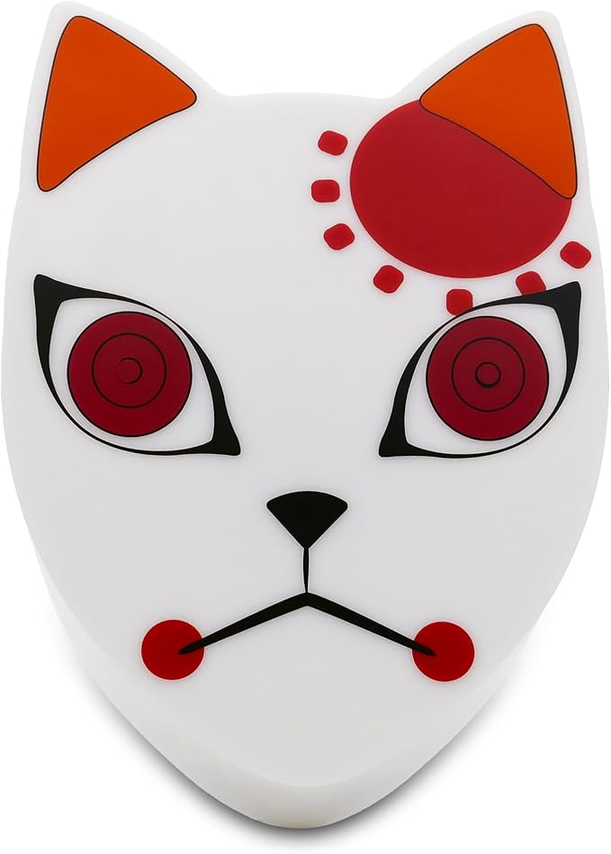 ABYSTYLE Demon Slayer Kimetsu No Yaiba Fox Mask LED Lamp Portable Anime Decor Light Room Office Home Decor Anime Manga Gift