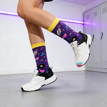 Sophauteem K-Pop Socks for Girls, Cute Crew Socks, Korean Pop Fan Gift, Kpop Lover Socks for Teens Women, Music Lover Gift
