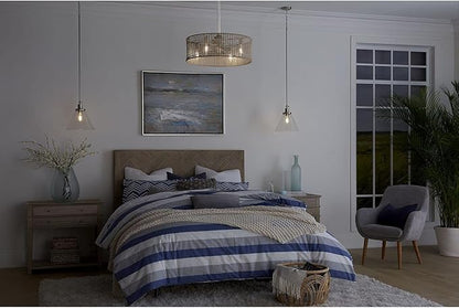 Progress Lighting P250068-151-WB LED Ceiling Fan from Belva Collection 25.25 inches