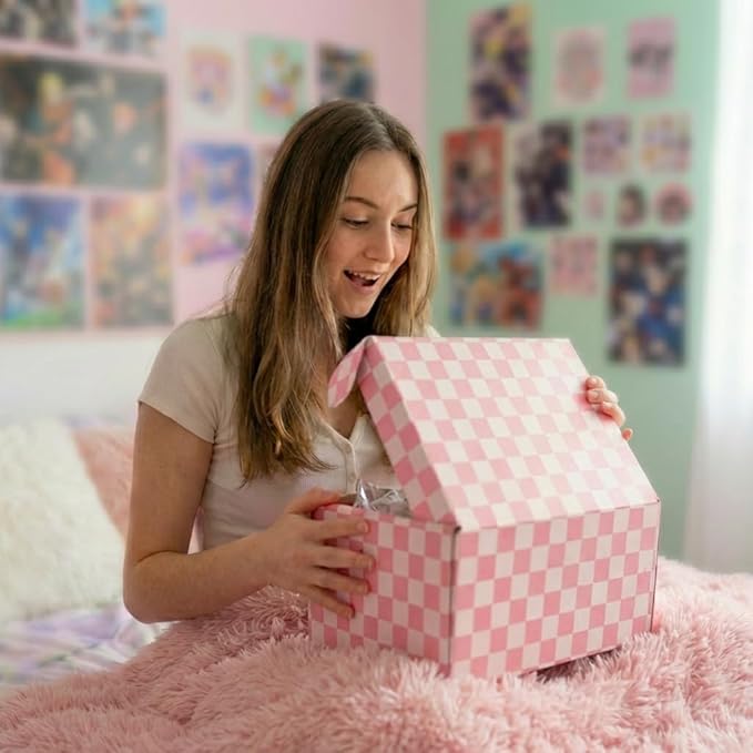 Kawaii Anime Gifts for Girls Includes 20oz Tumbler, Pillow Cover, Earrings, Scrunchies, Socks, Just A Girl Who Really Loves Anime, Birthday Gifts for Women Girls Friends Sister