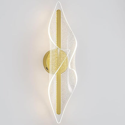 Modern Wall Sconce Lights Gold Wall Lghting LED Dimmable Wall Lamp for Living Room Hallway Bathroom Bedroom Stairs Indoor 22.4In