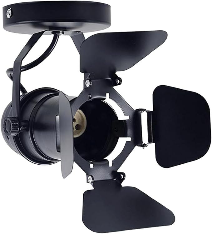 GU10 L19 * W17cm Mini Loft Spotlight Ceiling Lights Industrial Track Light Surface Mounted Retro Lamps Downlighting