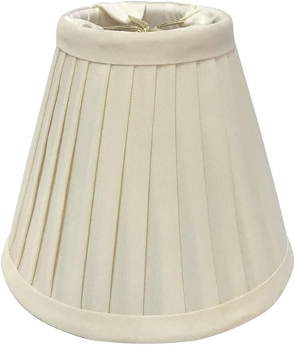 Royal Designs, Inc. CS-841EG Pleated Empire Chandelier Shade, 3 x 6 x 5, Eggshell