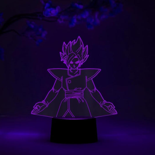 Otaku Lamps Fuzed Zamasu Dragon Ball Super – Anime Lamp Figure Night Light, 16 Color RGB LED – Remote, 3D Anime Room Décor Gift for Otaku