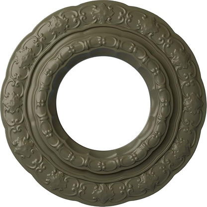 Ekena Millwork CM15LIPTF 15 3/8"OD X 7"ID X 1"P Lisbon Ceiling Medallion Fits Canopies Up to 7", Painted Turtle