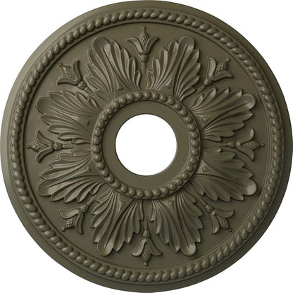 Ekena Millwork CM18ED1PTF Edinburgh Ceiling Medallion, Painted Turtle