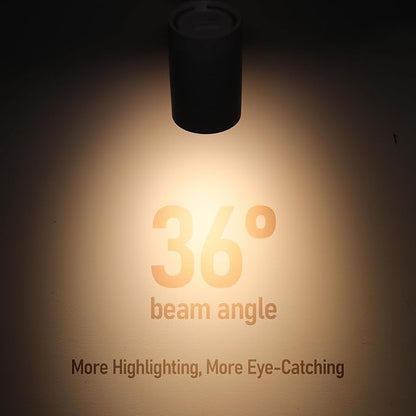LEONLITE 8-Pack Studio Series 8.5W LED H Track Lighting Heads, ETL FCC T24, Dimmable Retail Track Light Heads for Store Shop Cafe, 600LM, CRI90, H Track Lighting, 5CCT, Matte White