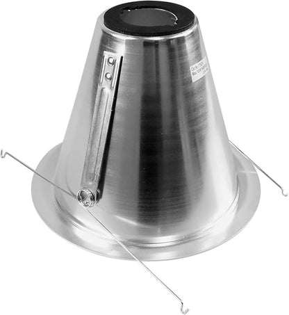 NICOR Lighting 6 inch Clear Reflector Cone with White Trim, Fits 6 inch Housings (17552A)