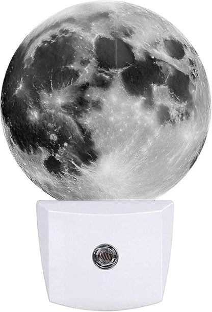 Moon Planet Night Light Plug-in Sleep Lamp Led Dusk to Dawn Night Light for Bedroom