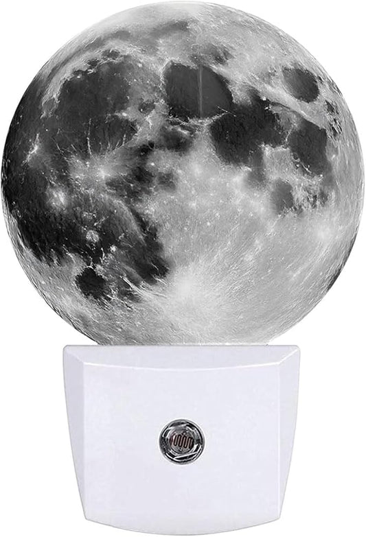 Moon Planet Night Light Plug-in Sleep Lamp Led Dusk to Dawn Night Light for Bedroom