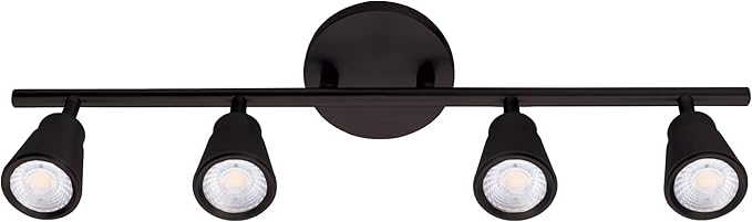 WAC Lighting, Solo 4 Light LED Energy Star Fixed Rail 3000K in Black