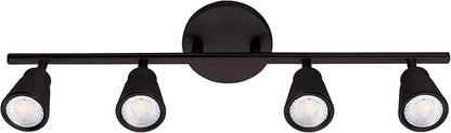 WAC Lighting, Solo 4 Light LED Energy Star Fixed Rail 3000K in Black