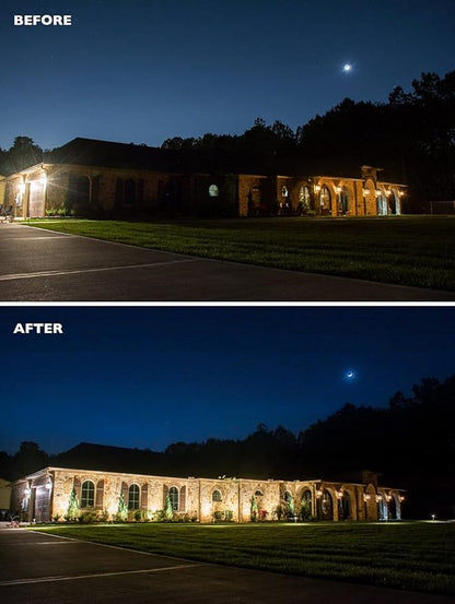 Dusk to Dawn LED Flood Lights Outdoor, Gen4 45W Commercial Industrial Security Lights, 5650LM 5000K Daylight 175W MH Equal, 120-277V UL Listed for Sign Garage Garden House Yard