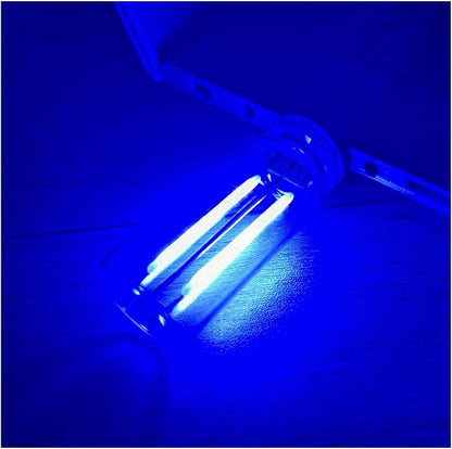 Retro Touch Control LED Car Interior Atmosphere Light, USB Charging Night Lamp for Car, Bedroom, Hallway, Camping (Blue)