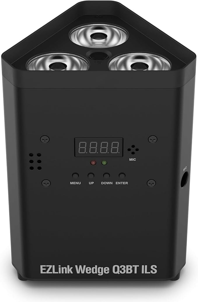 CHAUVET DJ – EZLink Wedge Q3BT ILS Battery Operated LED Wash Light | Quad Color RGBA Output | True Wireless Design, Bluetooth Control from Mobile Devices | ILS Compatibility for Events