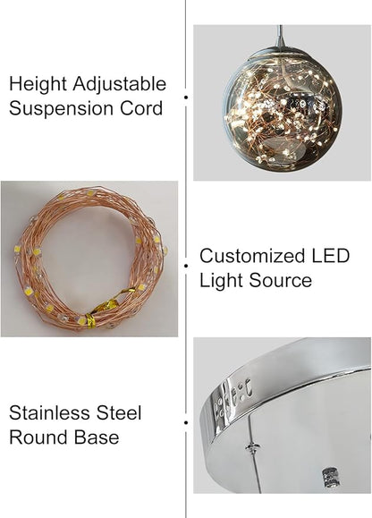 Long Chandeliers for High Ceilings,Modern Crystal Pendant Light,Raindrop Drop Lamp,Hanging Flush Mount Lighting Fixtures for Spiral Staircase,Foyer,Entryway,Living Room