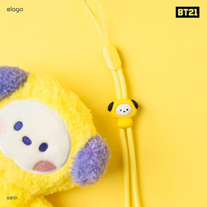 elago | LINE FRIENDS BT21 [OFFICIAL MERCHANDISE] Lanyard Wrist Strap, phone charm, keychain, Anti drop, Adjustable Button