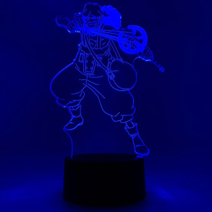 Otaku Lamps Usopp One Piece – Anime Lamp Figure Night Light, 16 Color RGB LED – 3D Anime Room Décor Gift for Otaku