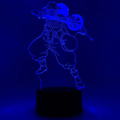 Otaku Lamps Usopp One Piece – Anime Lamp Figure Night Light, 16 Color RGB LED – 3D Anime Room Décor Gift for Otaku