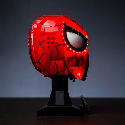 BrickBling LED Light Compatible with Lego Spider-Man's Mask 76285 (Lights Only), New 2024 Lighting Compatible with Lego Mask- Light up Your Model
