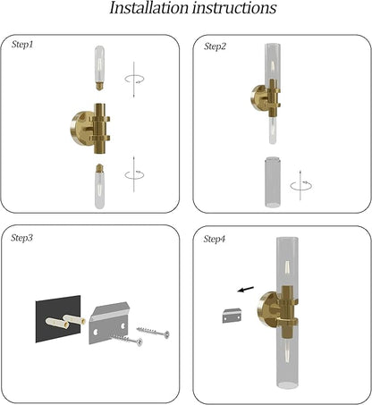 Rayogale Rechargeable Battery Wall Sconce Set of Two, 10000mAh Cordless, Dimmable, Touch Control for Living Room, Bedroom Gold with Wine Red Lampshade (Include 4 Special Bulbs)