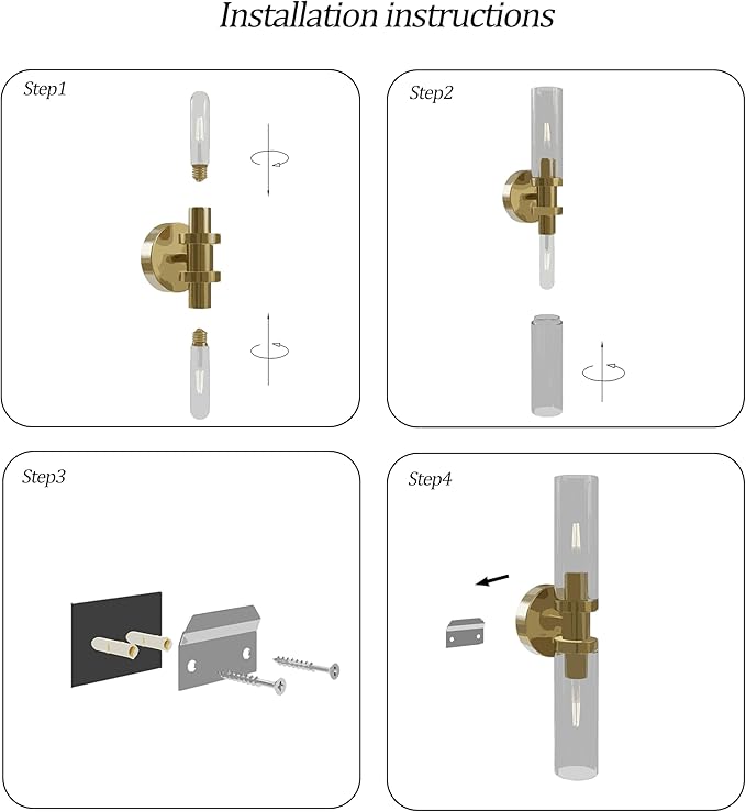 Rayogale Battery Operated Wall Sconces Set of 2, Rechargeable Wireless Wall Lights Remote Control, 10000mAh Not Hardwired Timer Dimmable Wall Lamps for Living Room Bedroom Entryway Gold 16.5 Inch
