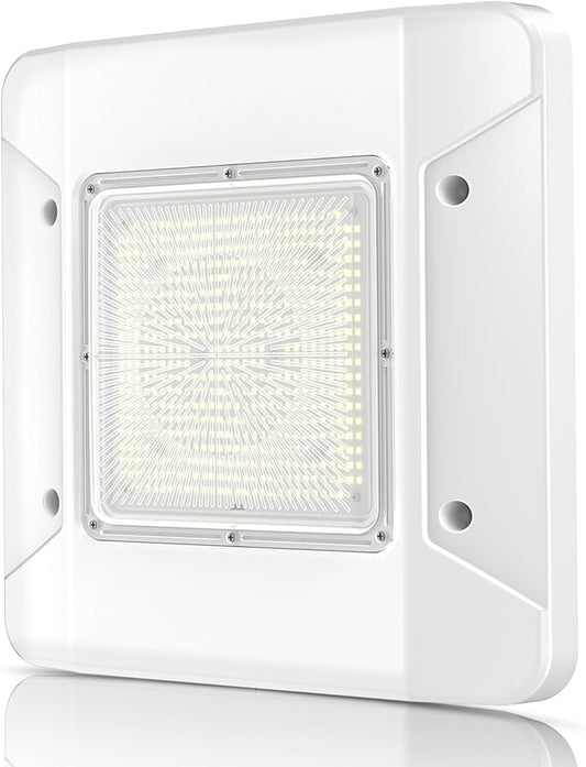 150W LED Canopy Light, 21000LM 5700K Daylight, Surface Mount Gas Station Ceiling Light (700W HID/HPS Equiv.), IP65 Waterproof Commercial Parking Garage Lighting, 100-277VAC UL Listed (1 Pack)