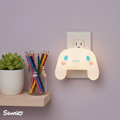 Ukonic Sanrio Cinnamoroll Face Plug-in Nightlight, LED Mood Light
