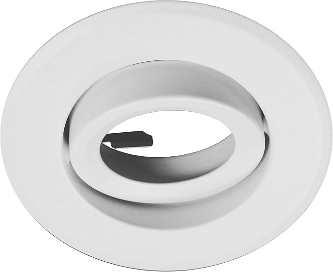 NICOR Lighting 4 in. White Recessed Adjustable Gimbal Ring Trim (19558WH)
