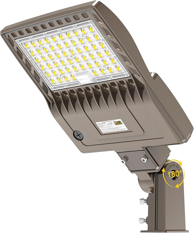 480V LED Parking Lot Lights 150W 21000LM LED Shoebox Pole Lights Fixture 400W HID/HPS Replacement 5000K IP65 AC 277-480V UL Listed Outdoor Area Street Security Lighting for Stadium Roadways