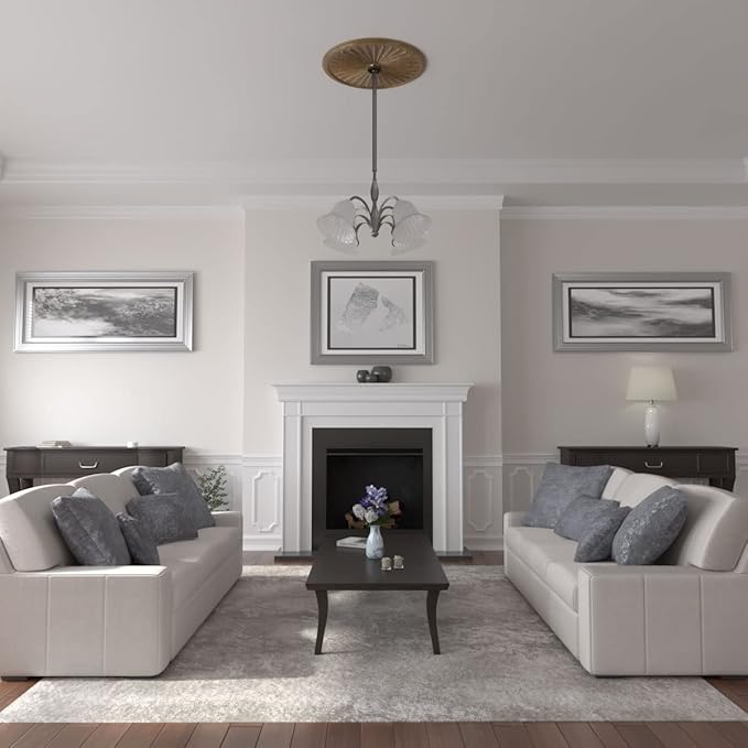 Ekena Millwork CM33LERZS Leandros Ceiling Medallion, Rubbed Bronze