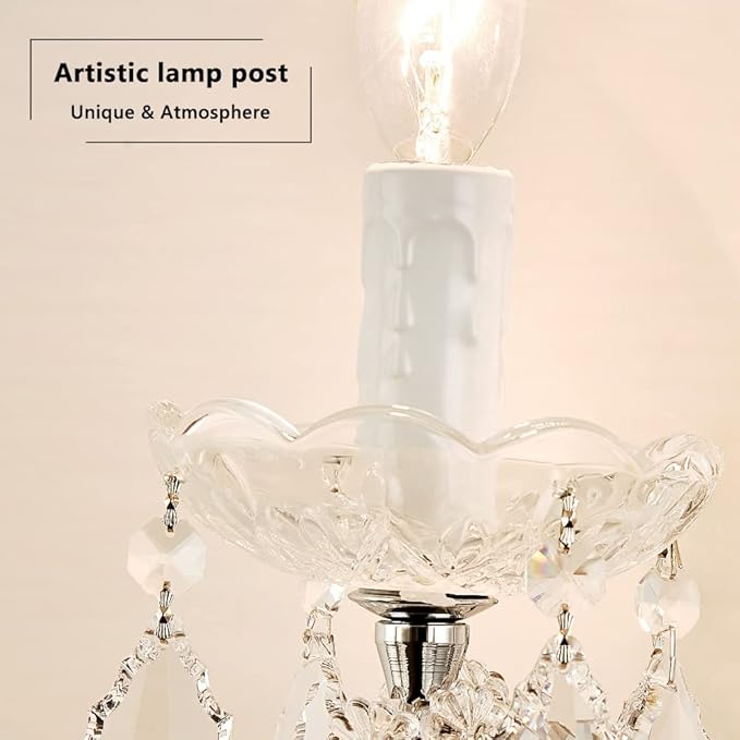 Crystal Wall Lights, Modern Sconces - Brilliant 2 Light Maria Theresa Wall Lamp Light Fixtures, Wall Mounted Lamp for Bedroom, Living Room, Bedside, Corridor