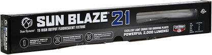 Sun Blaze T5 High Output Fluorescent Strip Light Fixture 21 - Indoor Grow Light, Includes One 24 W 2 ft. 6500 K T5 Lamp