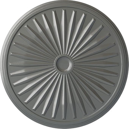 Ekena Millwork CM33LESLS Leandros Ceiling Medallion, Silver, 33-1/8" x 3-1/2" x 1-3/8"