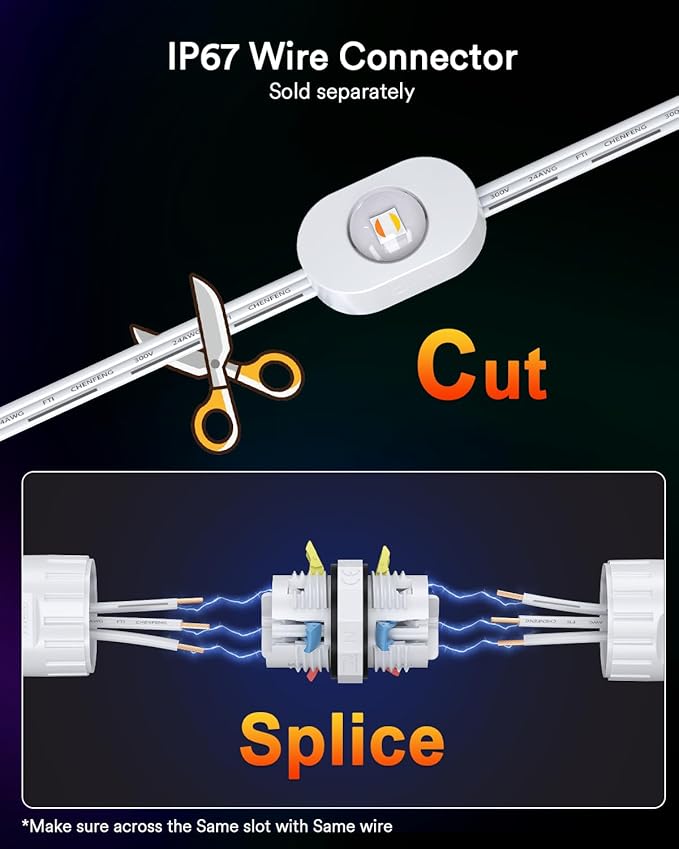 Lumary Permanent Outdoor Lights 2 with Remote, Slide-Base, 150ft with 90 RGBAICW LEDs 5400lm for House Daily & Accent Lighting, DIY 110+ Scene for Christmas Decor, Compatible with Alexa Google, White