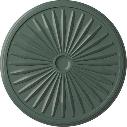 Ekena Millwork CM33LECBF - 33 1/8"OD x 3 1/2"ID x 1 3/8"P Leandros Ceiling Medallion (Fits Canopies up to 5") - Ceiling Medallion, Cloud Burst