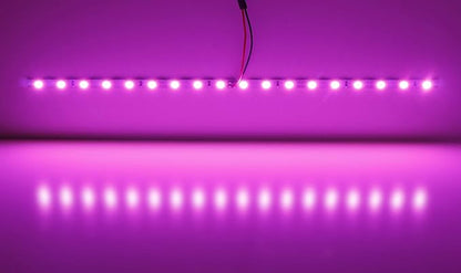 iJDMTOY 18-SMD-5050 LED Strip Light Compatible with Car Trunk Cargo Area or Interior Illumination, Magenta Pink
