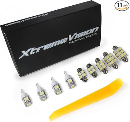 XtremeVision Interior LED for Honda Odyssey 2005-2010 (11 Pieces) Red Interior LED Kit + Installation Tool