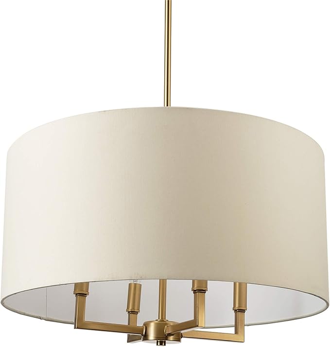 Globe Electric 60340 Emery Pendant Lighting, Matte Brass, Bulb Not Included