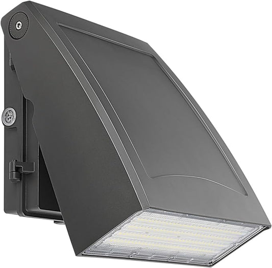 kadision 100W LED Wall Pack Light with Dusk-to-Dawn Photocell, 0-90° Adjustable Full Cutoff Outdoor Wall Light for House Yard Garage, 13000lm 5000K Daylight 100-277V ETL Listed